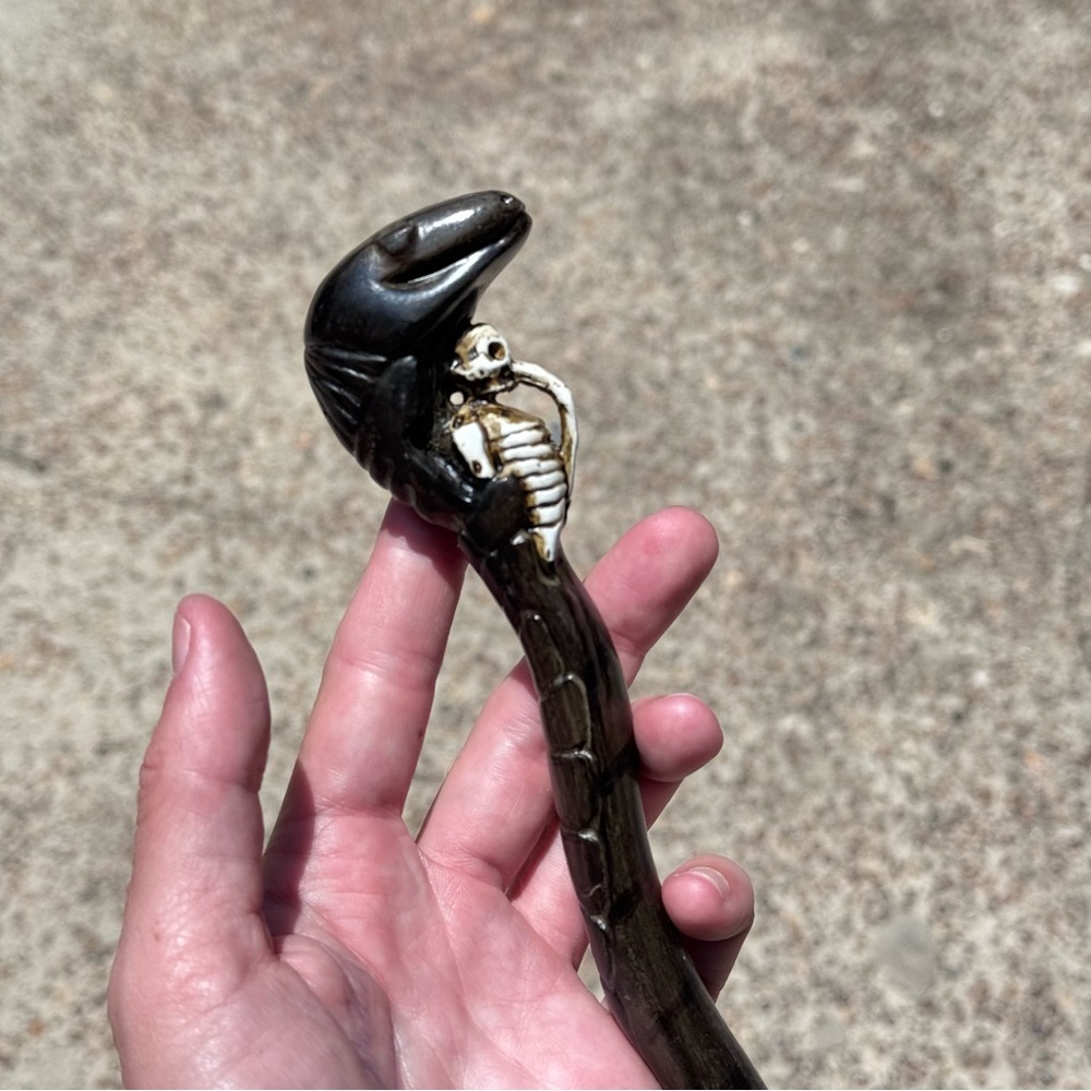 Open in Box Skull Death Eater Harry Potter Wand 13.5” Purchased at Universal